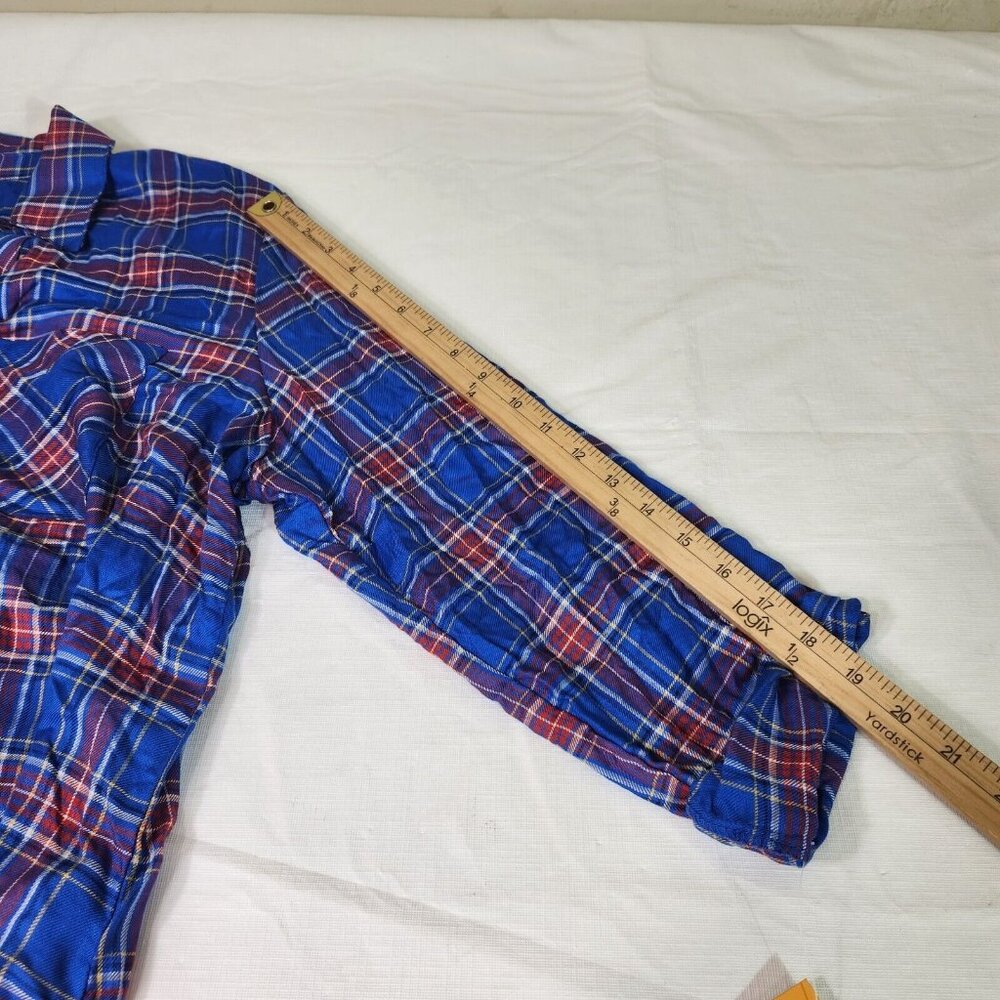 Ruby Rd Lapis Multi Long Relaxed A Line Soft Button Up Top Shirt Size XL (11) - Picture 7 of 11